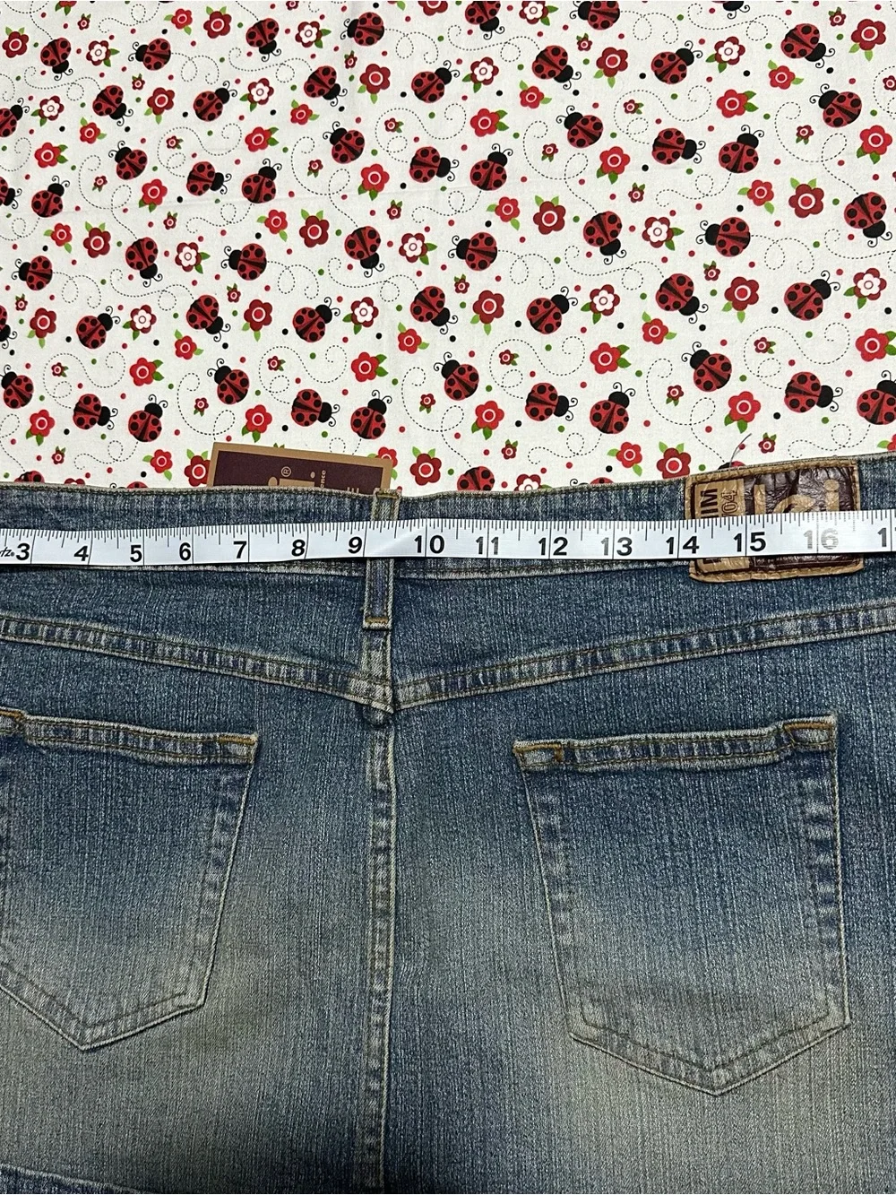 l.e.i. Vintage Denim Mini Skirt Low Rise Trouble 200/04 Women Size 17